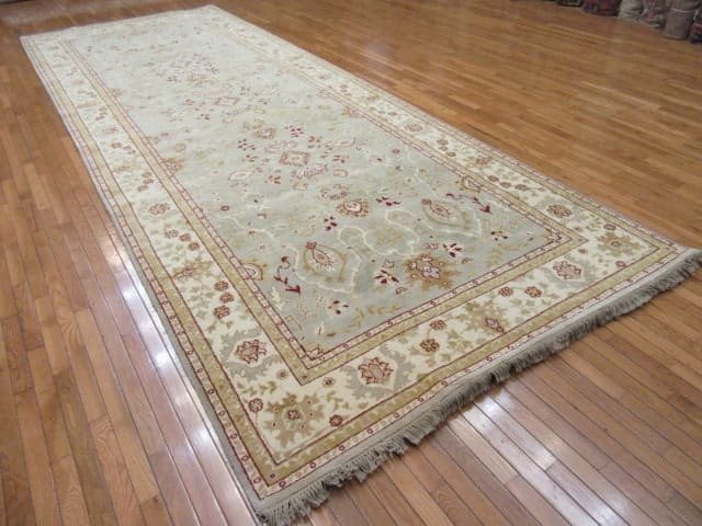 6′ x 17′ Indian Agra Light Blue Transitional Gallery Rug – Hand Knotted - 5 6′ x 17′ Indian Agra Light Blue Transitional Gallery Rug – Hand Knotted