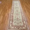 3′ x 11′ India Agra Light Blue Transitional Hall Runner – Hand Knotted