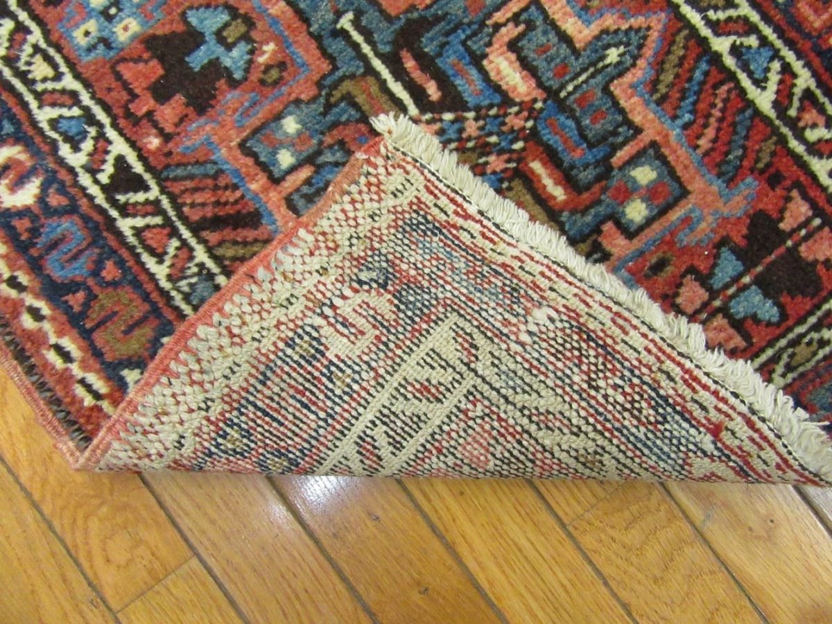 2′ x 11′ Red Vintage Persian Karajeh Runner – Hand Knotted - 4 2′ x 11′ Red Vintage Persian Karajeh Runner – Hand Knotted