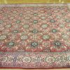 10′ x 13′ Terracotta Red Hand-Knotted Semi-Antique Persian Mahal Rug – Traditional Wool