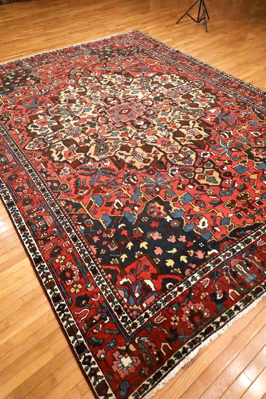 10′ x 14′ Red Fine Hand-Knotted Persian Bakhtiari – Traditional Wool