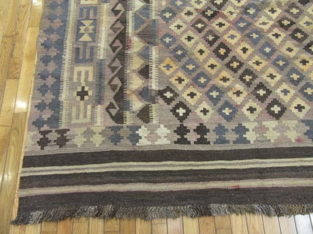 9′ x 17′ Vintage Afghan Kilim Rug – Beige