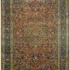 12′ x 17′ Rust Fine Hand-Knotted Semi-Antique Persian Khorasan Rug – Traditional Wool