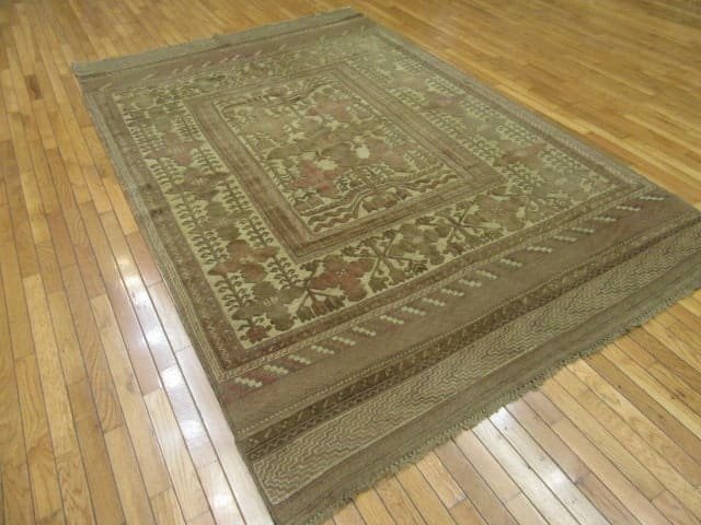 6′ x 9′ Afghan Sumack Handmade Oriental Rug – Earth Tones - 5 6′ x 9′ Afghan Sumack Handmade Oriental Rug – Earth Tones