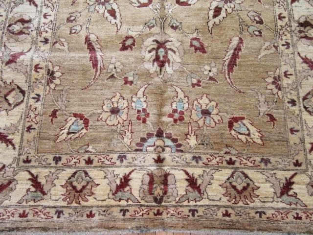 5′ x 8′ Afghan Handmade Sultanabad Design Oriental Rug – Beige