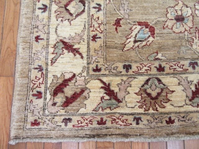 5′ x 8′ Afghan Handmade Sultanabad Design Oriental Rug – Beige