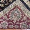 9′ x 12′ Handmade India Oriental Rug – Black & Burgundy