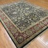 9′ x 12′ Handmade India Oriental Rug – Black & Burgundy