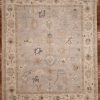 8′ x 10′ Beige Fine Hand-Knotted Afghan Oushak Rug – Traditional Wool