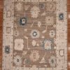 9′ x 12′ Beige Fine Hand-Knotted Turkish Oushak Rug – Traditional Wool
