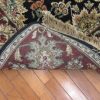 5′ x 7′ Black Fine Hand-Knotted New India Tabriz Design Rug – Traditional Wool