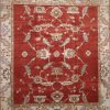 12′ x 13′ Red Fine Hand-Knotted Turkish Oushak Rug – Traditional Wool