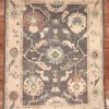 9′ x 12′ Slate Fine Hand-Knotted Turkish Oushak Rug – Traditional Wool