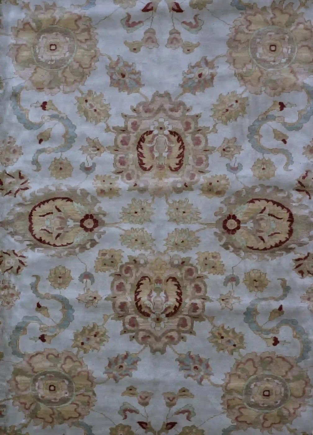 14′ x 15′ Beige Fine Hand-Knotted Egyptian Sultanabad Rug – Traditional Wool