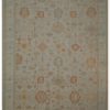 15′ x 21′ Beige Fine Hand-Knotted Vintage Turkish Oushak Rug – Traditional Wool