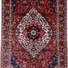 5′ x 8′ Red Fine Hand-Knotted Persian Bakhtiari Rug – Traditional Wool