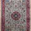 7′ x 10′ Green Fine Hand-Knotted Persian Tabriz Rug – Traditional Wool