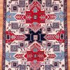 5′ x 7′ Red Fine Hand-Knotted Pakistan Shirvan Rug – Traditional Wool