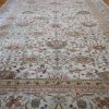 12′ x 19′ Beige Fine Hand-Knotted Turkish Sultanabad Rug – Traditional Wool