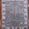 10′ x 13′ Green Fine Hand-Knotted Turkish Oushak Rug – Transitional Wool 10′ x 13′ Green Fine Hand-Knotted Turkish Oushak Rug – Transitional Wool