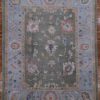 10′ x 12′ Green Fine Hand-Knotted Turkish Oushak Rug – Transitional Wool 10′ x 12′ Green Fine Hand-Knotted Turkish Oushak Rug – Transitional Wool