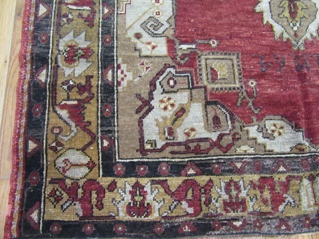 5′ x 13′ Vintage Turkish Oushak Runner Rug – Rust