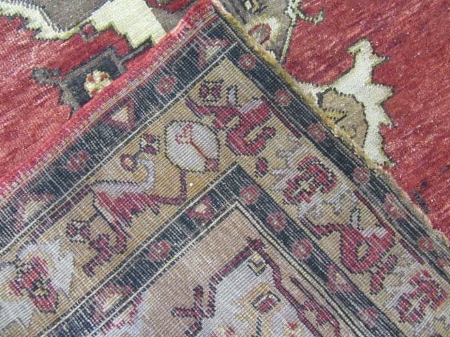 5′ x 13′ Vintage Turkish Oushak Runner Rug – Rust