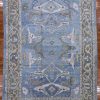 9′ x 13′ Light Blue Fine Hand-Knotted Turkish Oushak Rug – Transitional Wool