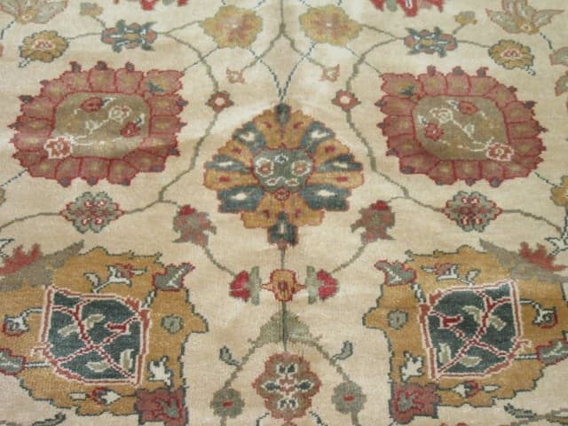 6′ x 14′ Turkish Sultanabad Design Wide & Long Hall Runner Rug – Ivory