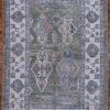 6′ x 8′ Green Fine Hand-Knotted Turkish Oushak Rug – Transitional Wool