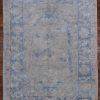 5′ x 7′ Grey Fine Hand-Knotted Turkish Oushak Rug – Transitional Wool
