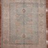 9′ x 12′ Pale Blue Fine Hand-Knotted Turkish Oushak Rug – Transitional Wool
