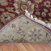 3′ x 10′ India Tabriz Design Handmade Hall Runner Rug – Burgundy & Sage Floral