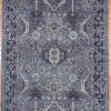 4′ x 6′ Slate Blue Fine Hand-Knotted Indian Karajeh Rug – Traditional Wool 4′ x 6′ Slate Blue Fine Hand-Knotted Indian Karajeh Rug – Traditional Wool
