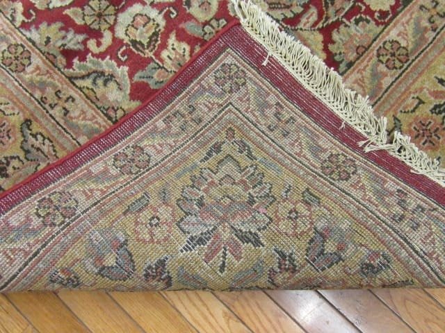 8′ x 10′ Indian Red Oriental Rug Traditional Wool