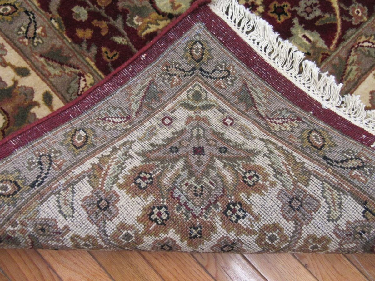 8′ x 10′ Indian Brown Oriental Rug Traditional Wool