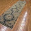 4′ x 13′ Vintage Turkish Oushak Beige Tribal Runner Wool