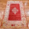 4′ x 6′ Coral Fine Hand-Knotted Turkish Oushak Rug – Traditional Wool