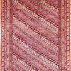 4′ x 6′ Terracotta Fine Hand-Knotted Pakistan Shirvan Rug – Traditional Wool