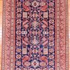 4′ x 6′ Navy Fine Hand-Knotted Pakistan Shirvan Rug – Traditional Wool