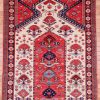 4′ x 6′ Terracotta Fine Hand-Knotted Pakistan Shirvan Prayer Rug – Traditional Wool