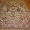 7′ x 9′ Antique Muted Sage and Terracotta Hand-Knotted Persian Lavar Kerman Rug – Investment Grade Wool