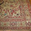 7′ x 9′ Antique Muted Sage and Terracotta Hand-Knotted Persian Lavar Kerman Rug – Investment Grade Wool