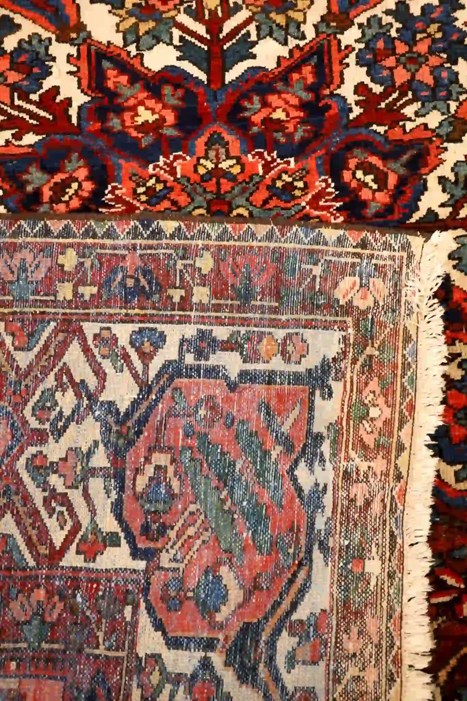10′ x 11′ Red Fine Hand-Knotted Persian Bakhtiari – Traditional Wool
