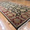 6′ x 12′ Indian Sultanabad Design Black Red Oriental Rug Traditional Wool