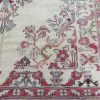5′ x 10′ Turkish Ivory Red Vintage Rug Traditional Wool