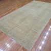 6′ x 12′ Turkish Ivory Blue Vintage Rug Transitional Wool