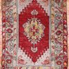 4′ x 6′ Red Fine Hand-Knotted Turkish Oushak Rug – Traditional Wool