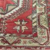 5′ x 12′ Vintage Turkish Oushak Red Tribal Rug Hand Knotted Wool