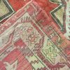 5′ x 12′ Vintage Turkish Oushak Red Tribal Rug Hand Knotted Wool
